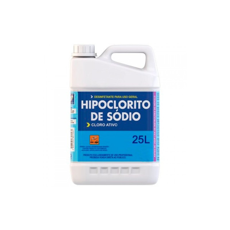 Hipoclorito de Sodio 25L (Cloro líquido para piscina)